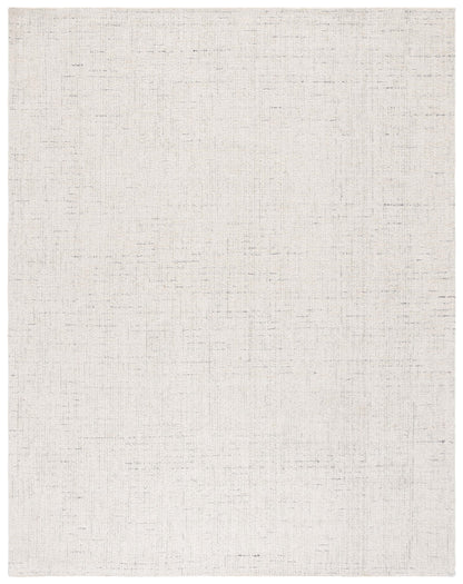 SAFAVIEH Abstract Collection Area Rug - 6' x 9', Ivory & Light Grey, Handmade Wool, Ideal for High Traffic Areas in Living Room, Bedroom (ABT468K)