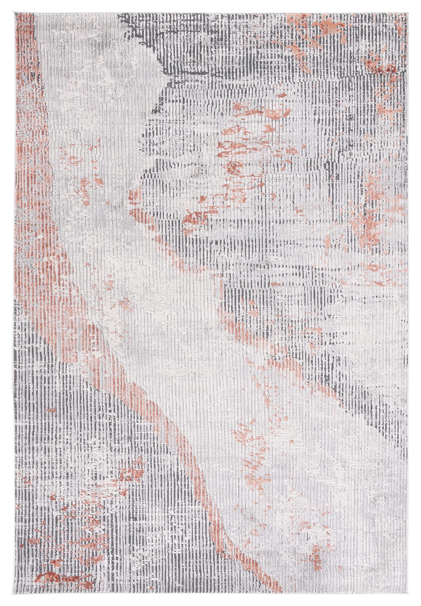 SAFAVIEH Invista Collection Accent Rug - 4' x 6', Grey & Light Grey, Modern Abstract Design, Non-Shedding & Easy Care, Ideal for High Traffic Areas in Entryway, Living Room, Bedroom (INV517F)