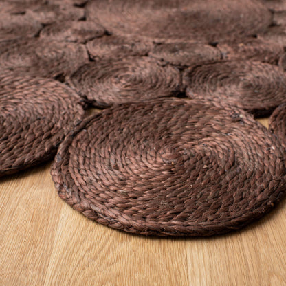 SAFAVIEH Natural Fiber Round Collection 4' Round Brown NF363T Handmade Boho Charm Farmhouse Jute Area Rug