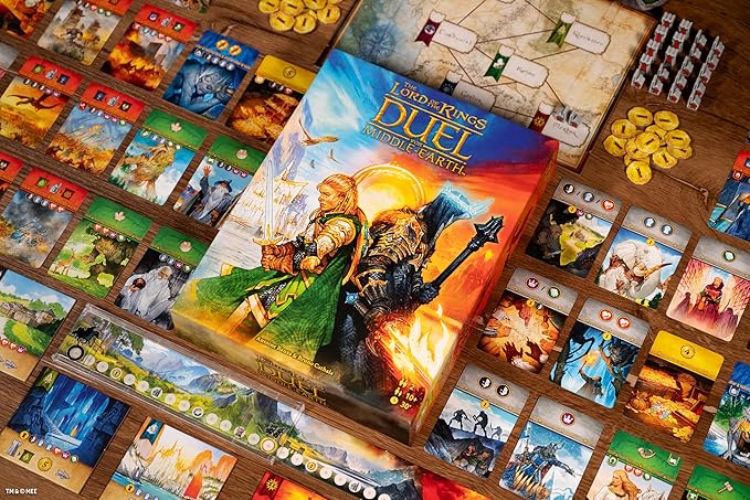 Asmodee The Lord of The Rings: Duel for Middle-Earth Board Game - Epic Strategy Game of Power and Conquest for Kids and Adults Ages 10+ 2 Players 30 Minute Playtime