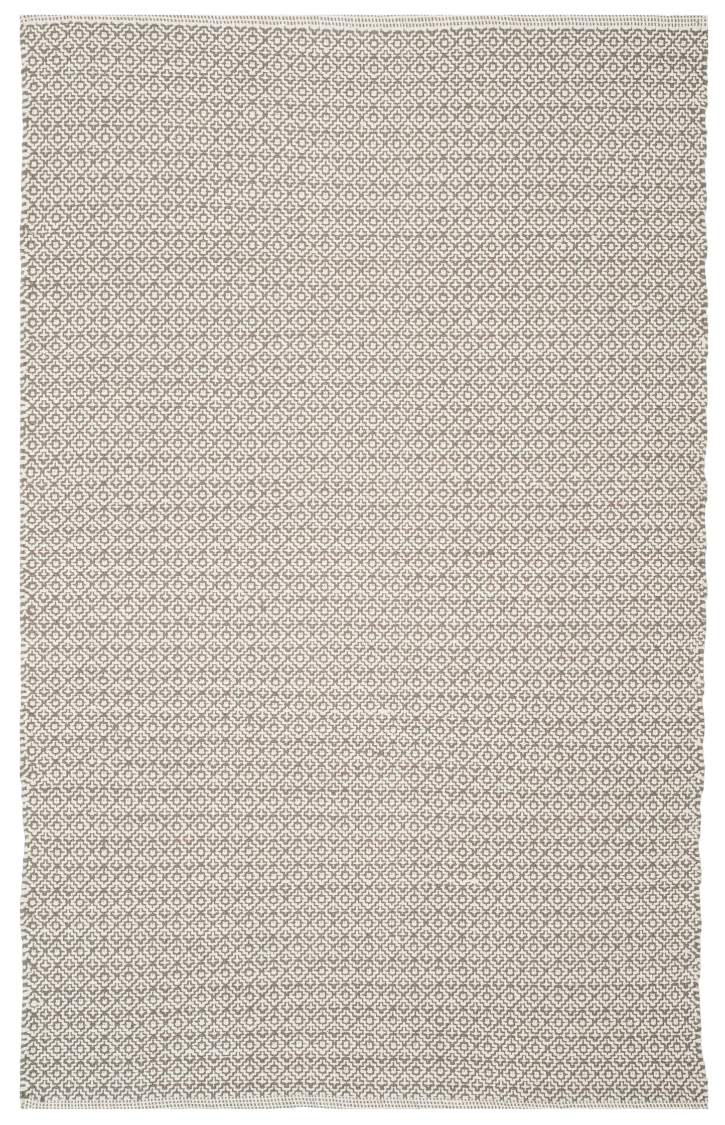 SAFAVIEH Area Rug 6x9 - Montauk Collection - Ivory & Grey, Handmade Cotton, Ideal for Living Room, Bedroom, Dining Space (MTK717A)