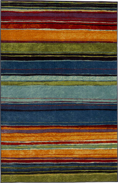 Mohawk Home Rainbow Stripe 1' 8" x 2' 10" Area Rug - Multicolor - Perfect for Living Room, Dining Room, Office