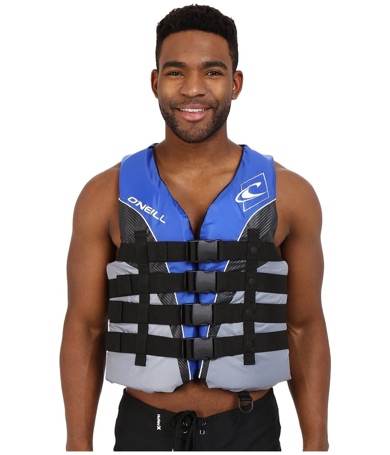 O'Neill Men's Superlite USCG Life Vest,Pacific/Smoke/Black:White,L