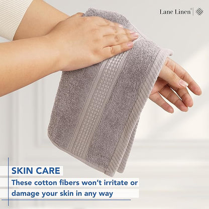 LANE LINEN Washcloths 12 Pack