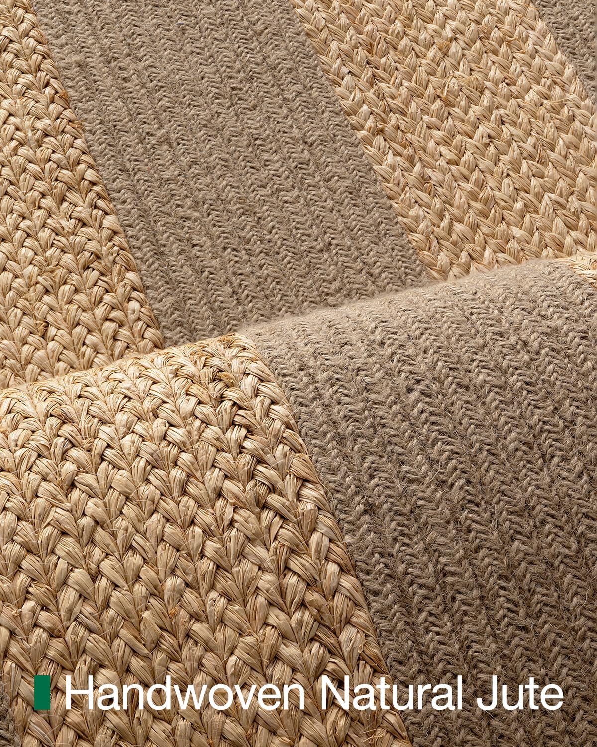 LUMI 3x7 Jute and Raffia Braided Runner Rug for Hallway, Natural Rustic Carpet Non Slip, Area Mat Indoor High Traffic for Living Room, Entryway, Kitchen, Laundry