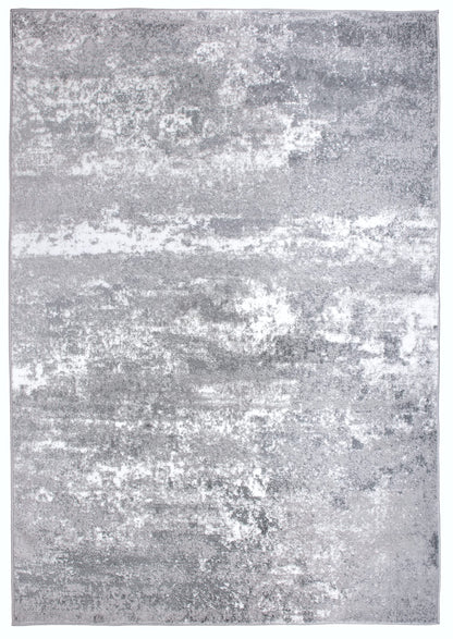 Rugshop Modern Distressed Gray Abstract Area Rug Bohemian Inspired Watercolor for Living Room, Dining Room and Office 7'10" x 10'