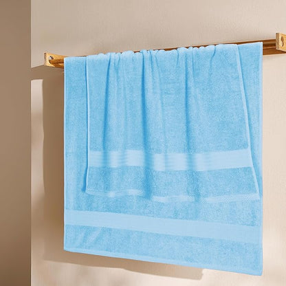 GLAMBURG Premium Cotton 4 Pack Bath Towel Set