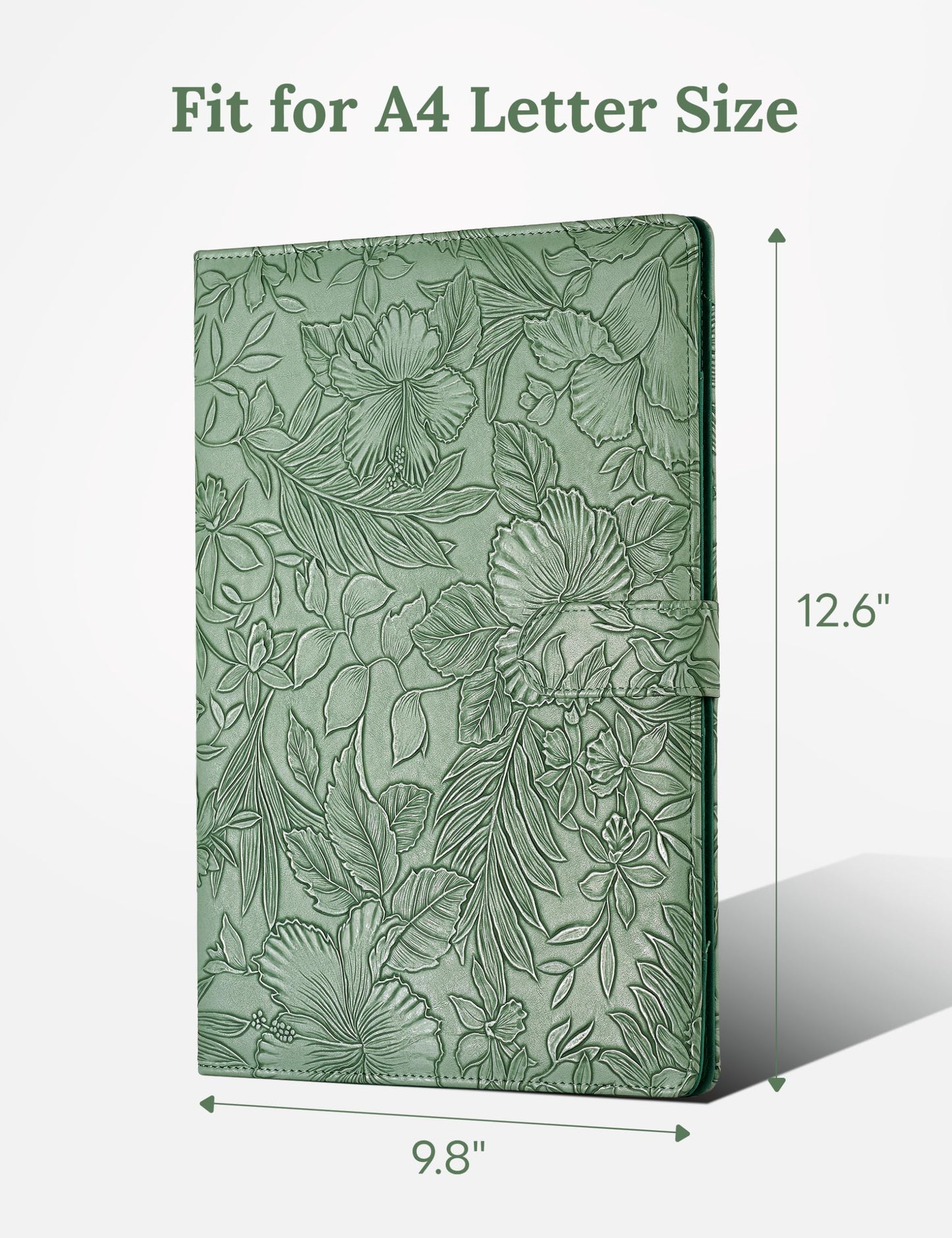 Clipboard Folder Padfolio, Mymazn Writing Portfolio Faux Leather Clipboards with Cover for Legal Pad Holder Letter Size A4 8.5 x 11 for Business Conference Notepad Clip Boards