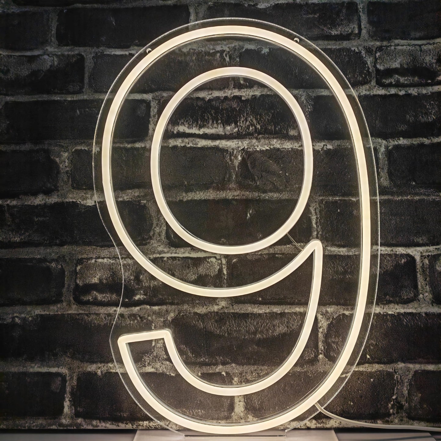 Neon Signs Number 9 Birthdays Decor Neon Lights Party USB Plus Battery Case Light up your baby's birthday with our Neon Number Nine Sign (Number 9-Warm White)