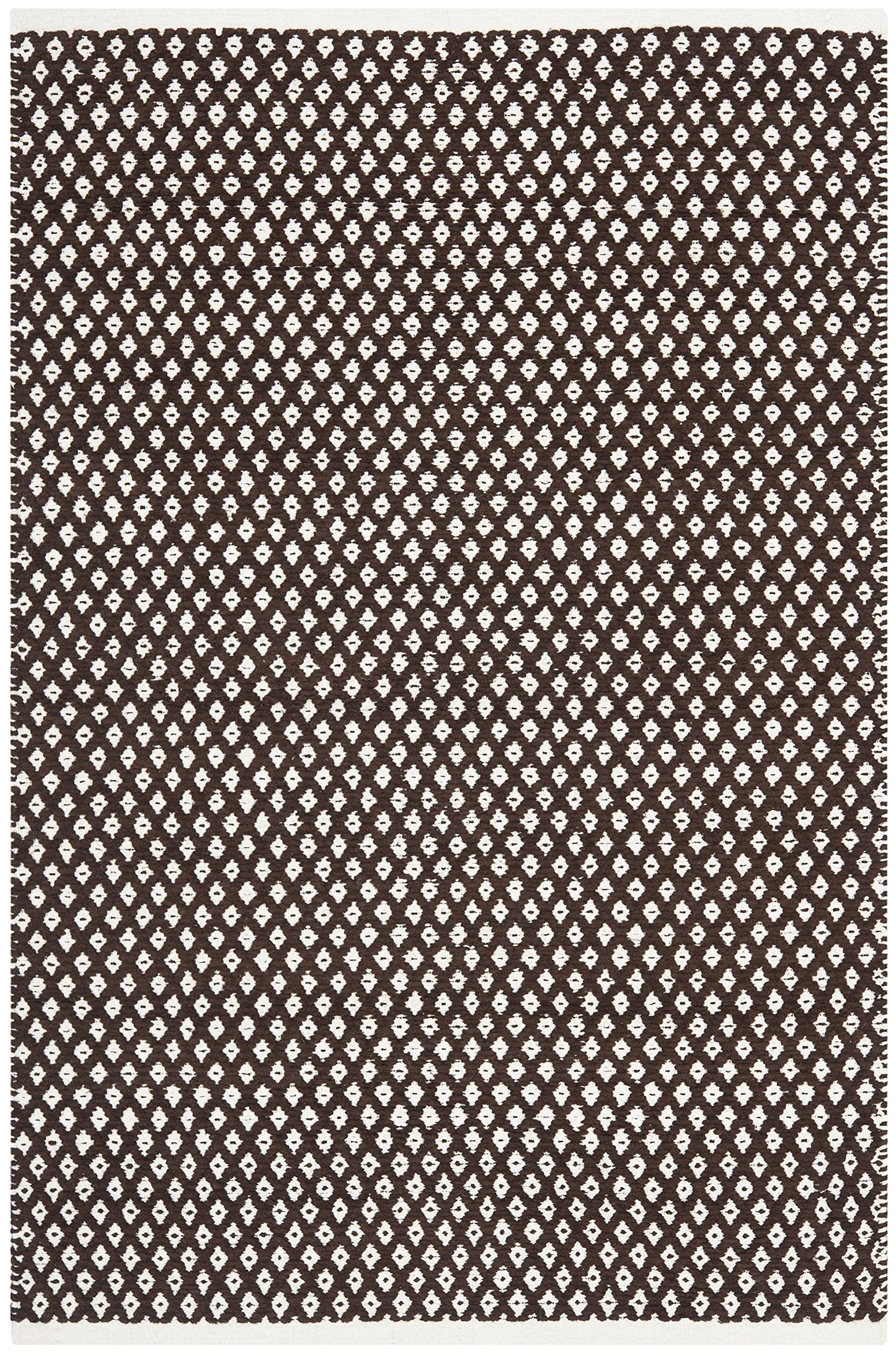 SAFAVIEH Boston Collection 4' x 6' Brown BOS685A Handmade Flatweave Cotton Area Rug