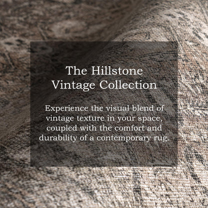 Nuloom Hillstone Collection Aether Brown/Rust, 7'10" x 10', Vintage Medallion, Soft and Cozy, High Traffic, Stain Resistant, Easy Clean, Durable Area Rug for Bedroom, Living Room, Dining, Foyer