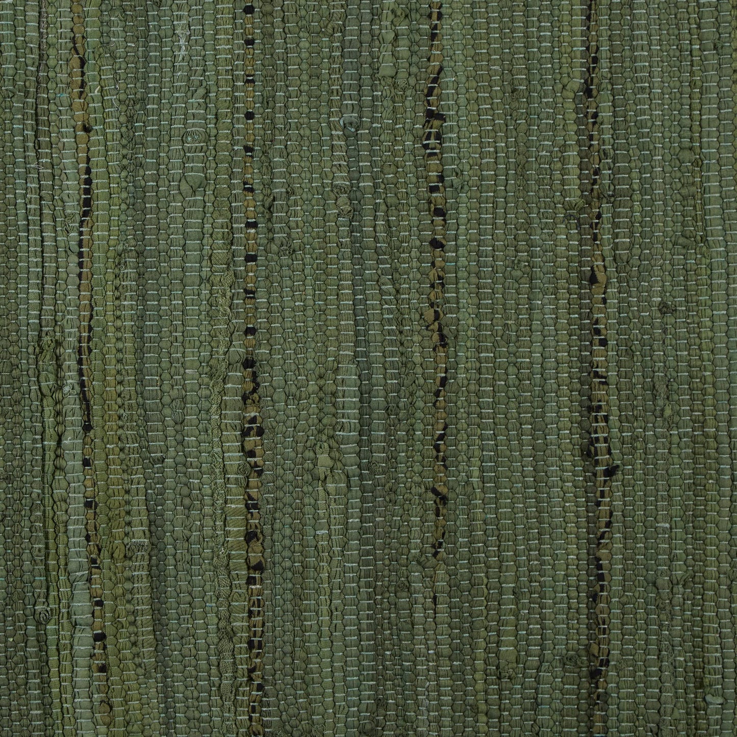 DII Chindi Home Collection Handwoven Multicolor Area Rag Rug, Runner, 2' 3" x 6', Olive Green