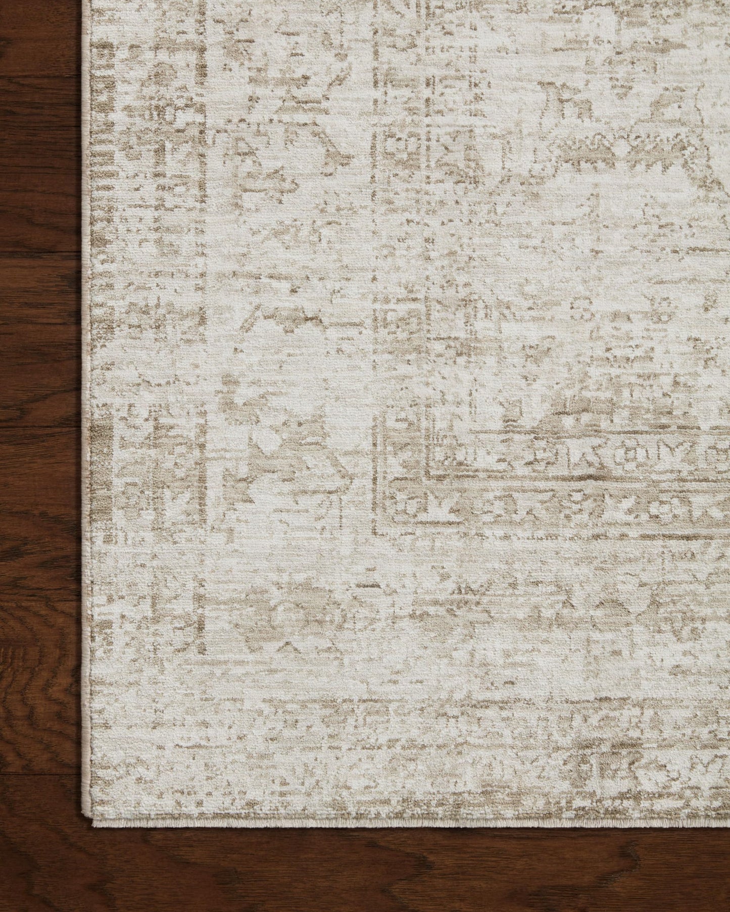 Loloi Amber Lewis Honora Collection HON-01 Ivory/Natural 6'-7" x 9'-2" Area Rug