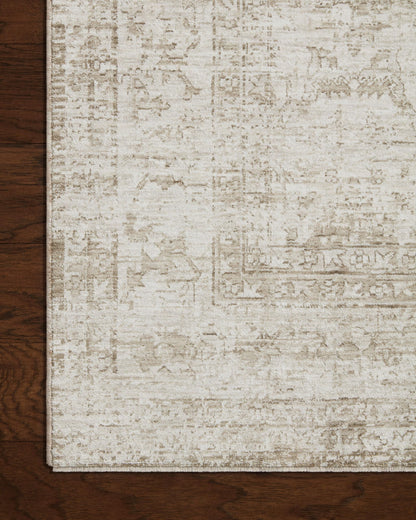 Loloi Amber Lewis Honora Collection HON-01 Ivory/Natural 6'-7" x 9'-2" Area Rug