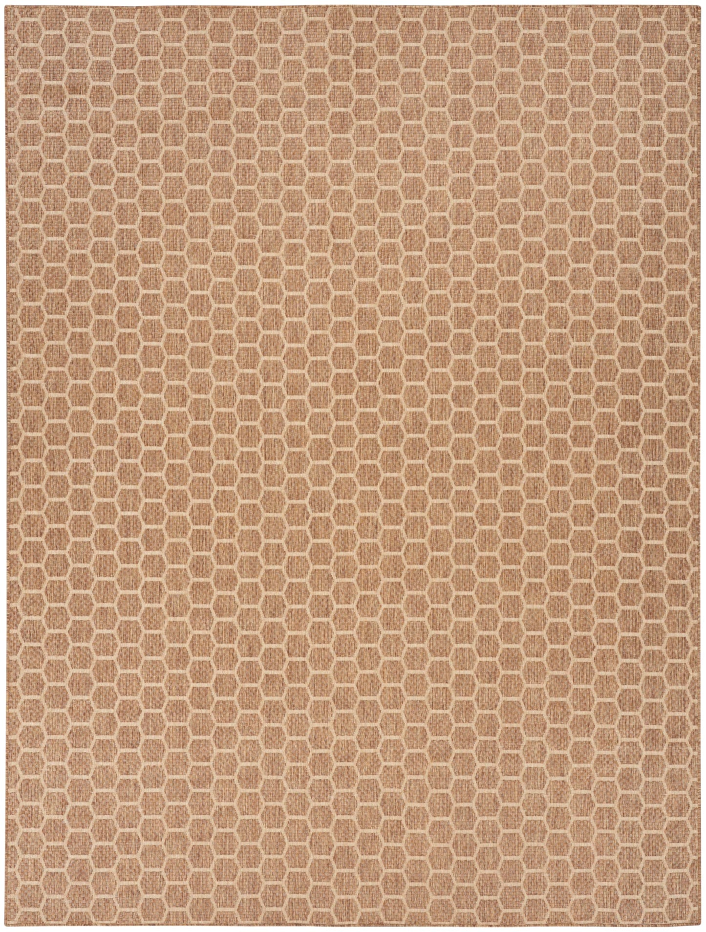 Nourison Home Reversible Indoor Outdoor Natural 8' x 10' Area Rug - Easy Clean, Non Shedding, Bed Room, Living Room, Dining Room, Kitchen (8' x 10')