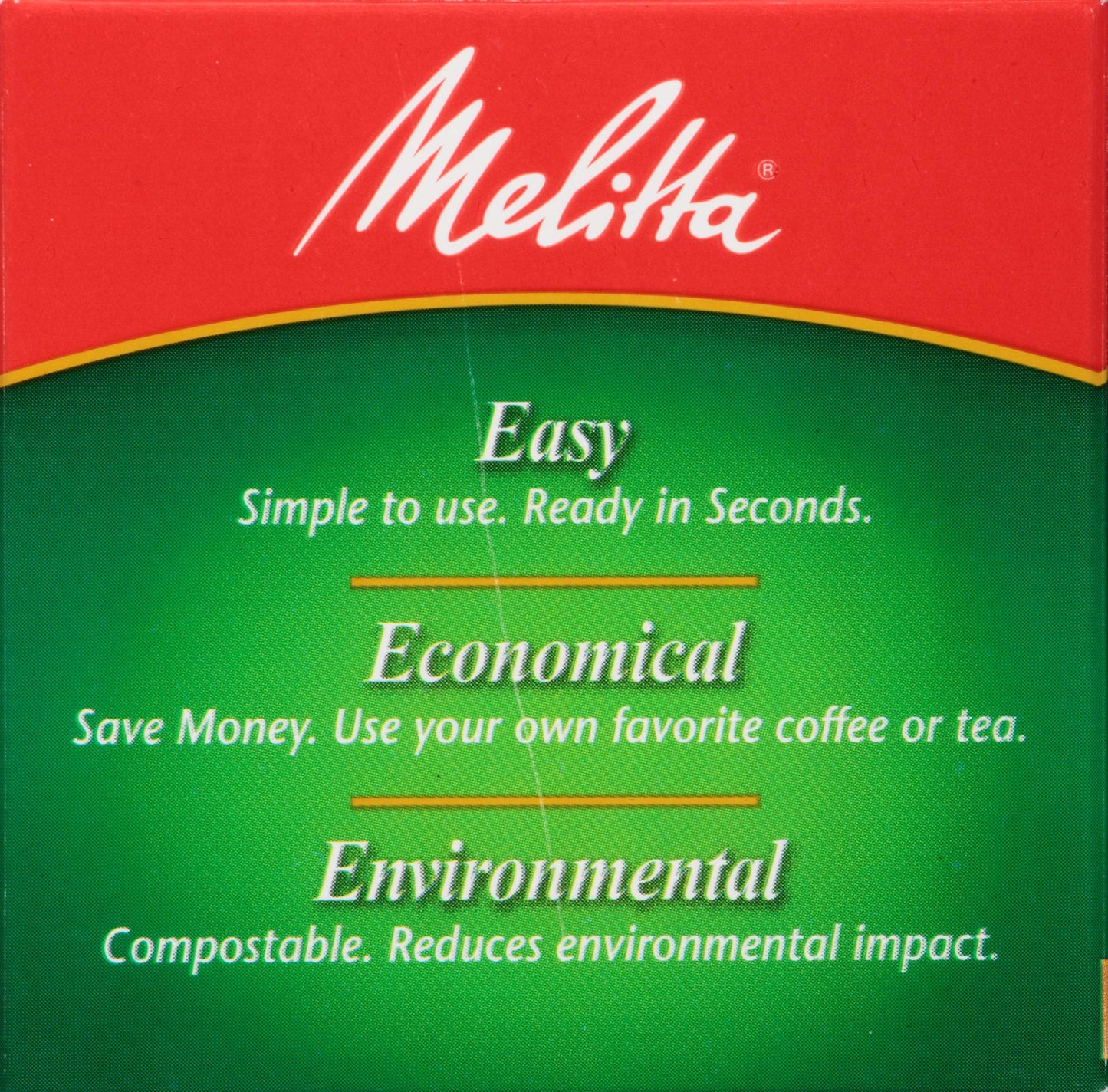 Melitta JavaJig Replacement Single-Serve Paper Coffee Filters, White, 60 Count