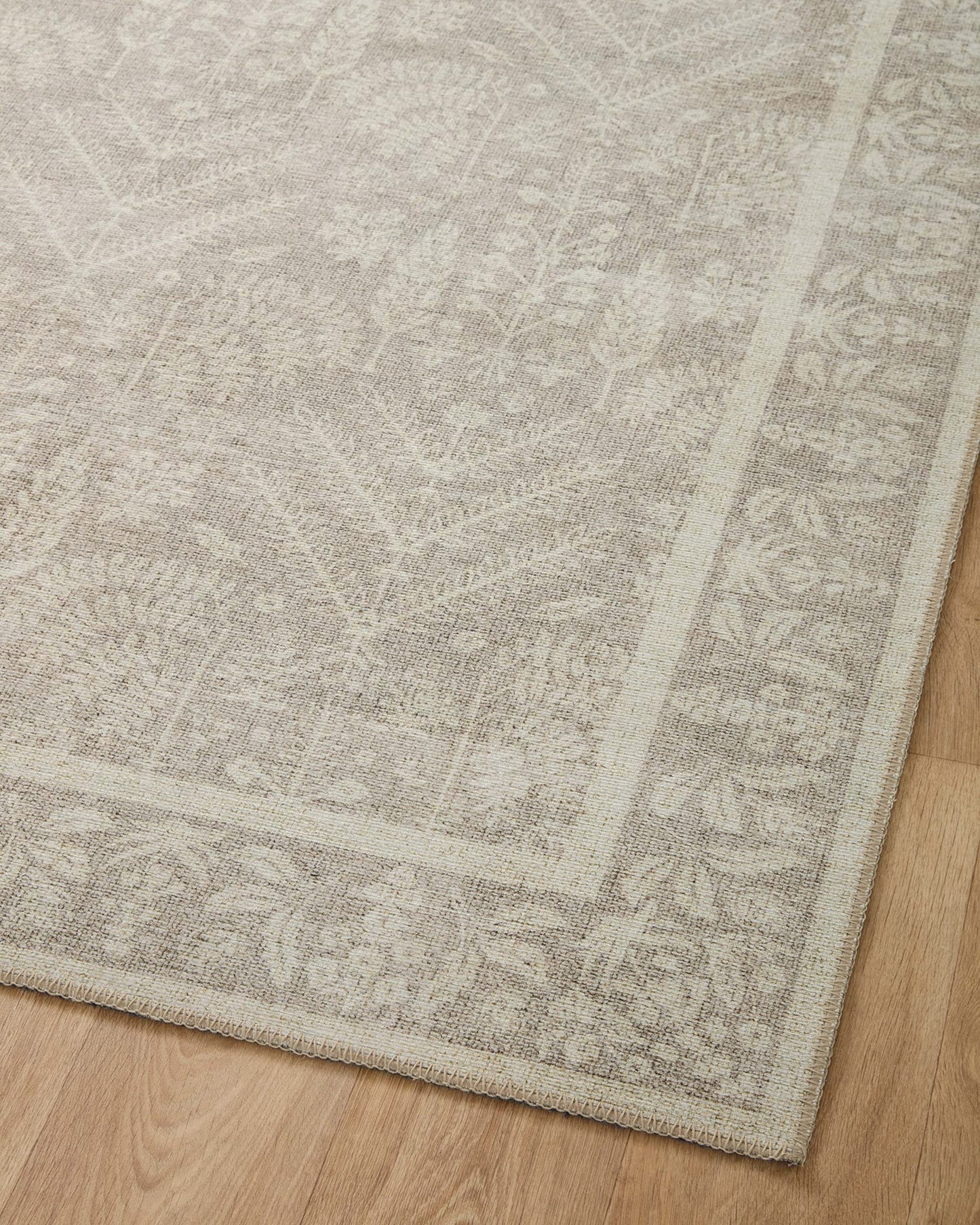 Loloi Rifle Paper Co. Maison Collection MAO-02 Bough Natural 7'-6" x 9'-6", .19" Pile Height, Area Rug
