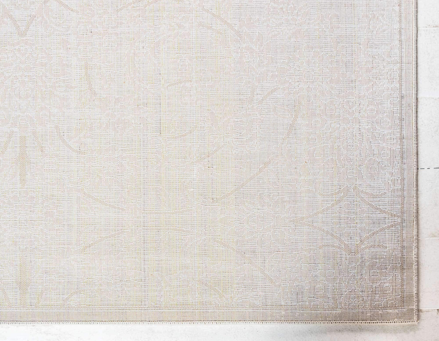 Unique Loom Rushmore Collection Area Rug - Taft (2' x 6' 1" Runner, Snow White/ Beige)