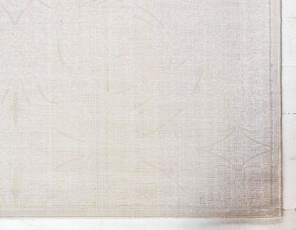 Unique Loom Rushmore Collection Area Rug - Taft (2' x 6' 1" Runner, Snow White/ Beige)