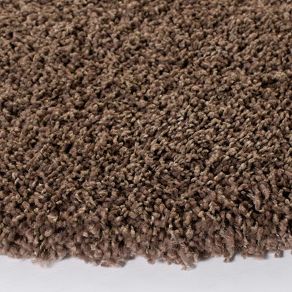 SAFAVIEH California Shag Collection Area Rug - 6'7" Square, Taupe, Non-Shedding & Easy to Clean, Ultra Plush Thick Pile, Ideal for Living Room, Bedroom, Dining Space (SG151-2424)