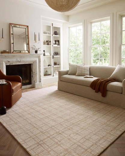 Loloi Chris Loves Julia Polly Collection POL-10 Khaki/Sand 7'-9" x 9'-9" Area Rug