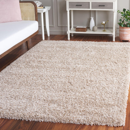 SAFAVIEH California Shag Collection Area Rug - 5'3' x 7'6', Beige, Non-Shedding & Easy to Clean, Ultra Plush Thick Pile, Ideal for Living Room, Bedroom, Dining Space (SG151-1313)