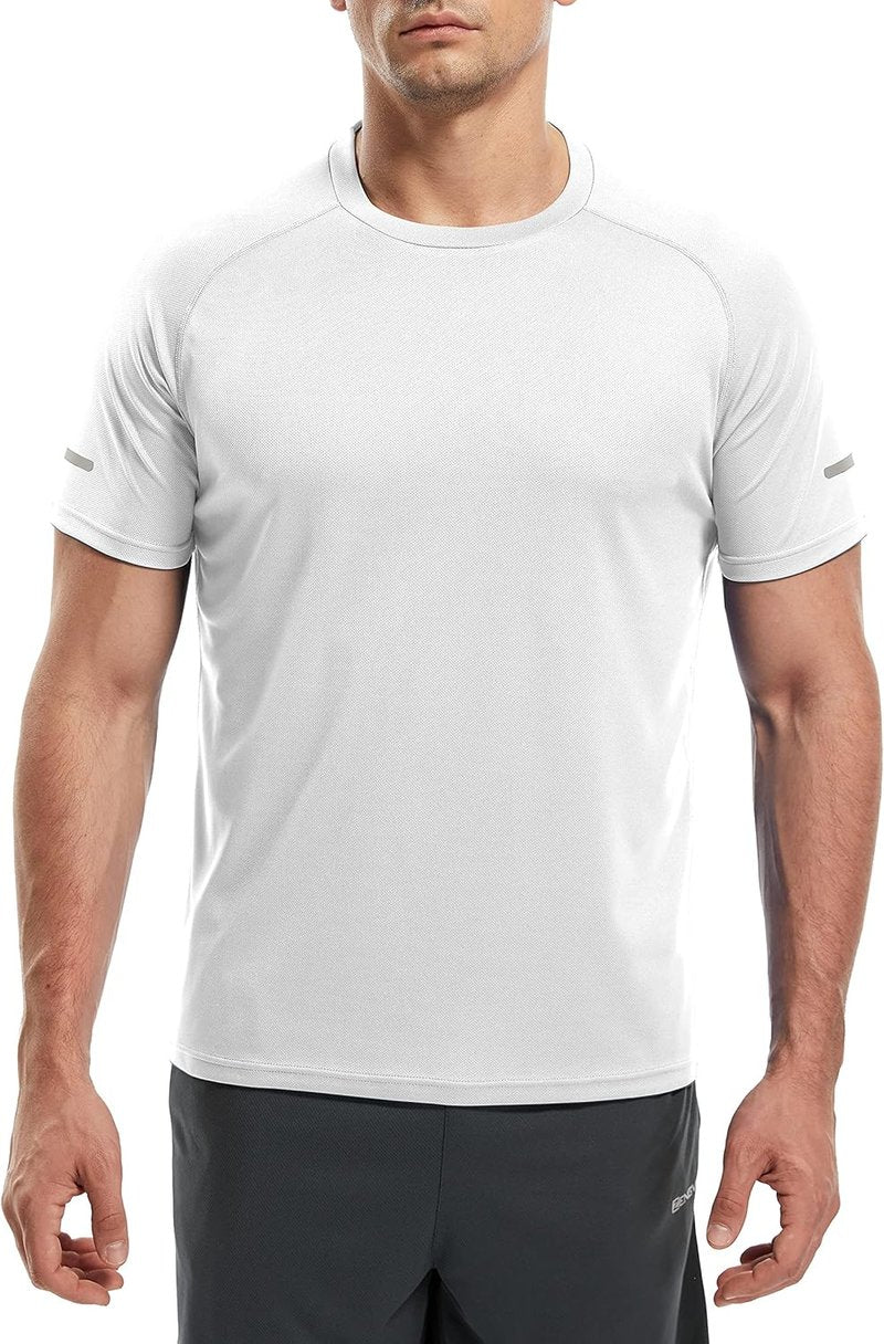 Men's Quick-Dry Workout Shirts - Moisture-Wicking Short Sleeve Athletic T-Shirts | 1/3 Pack