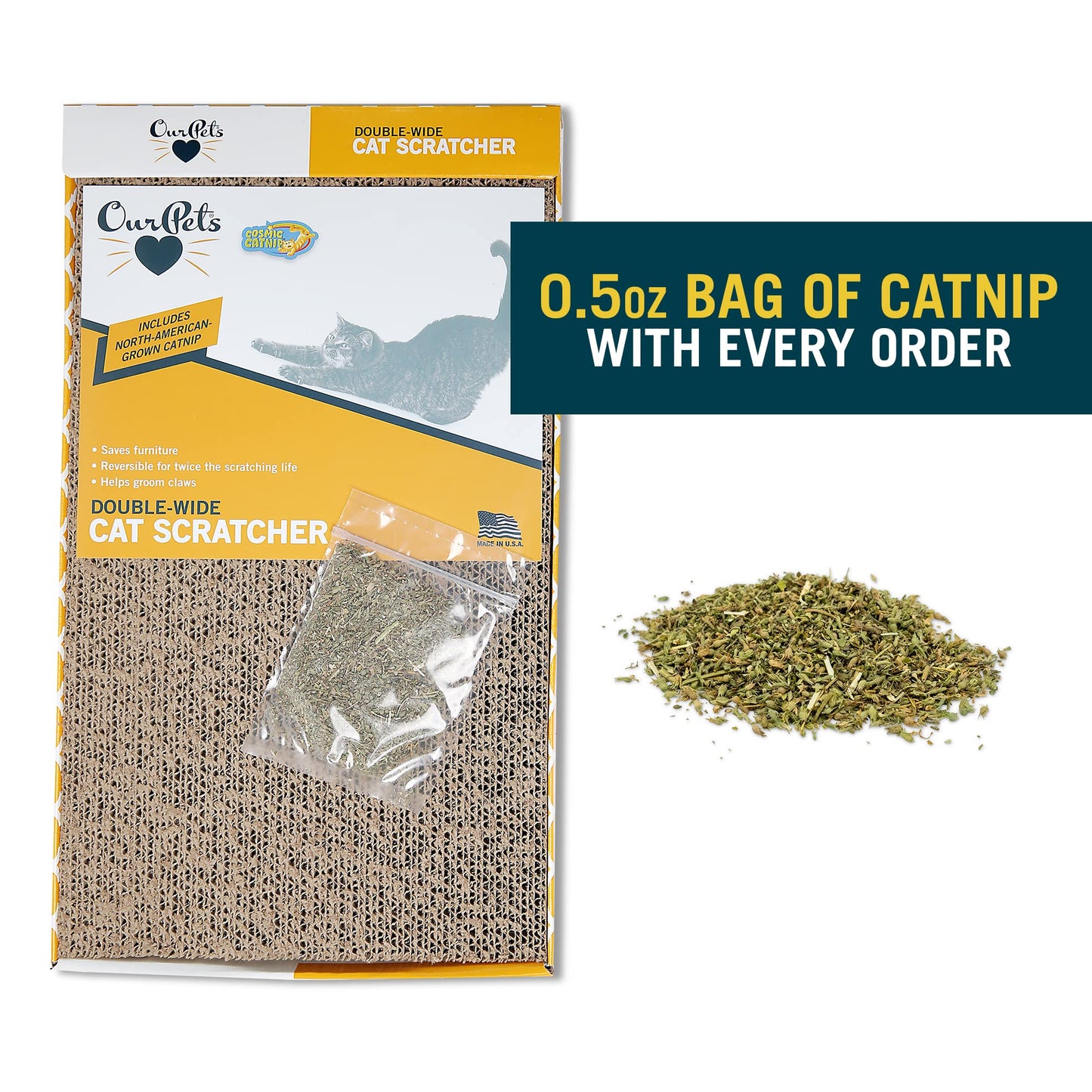 Our Pets Wave & Far-N-Wide Cat Scratcher Multipack - 2 Pack