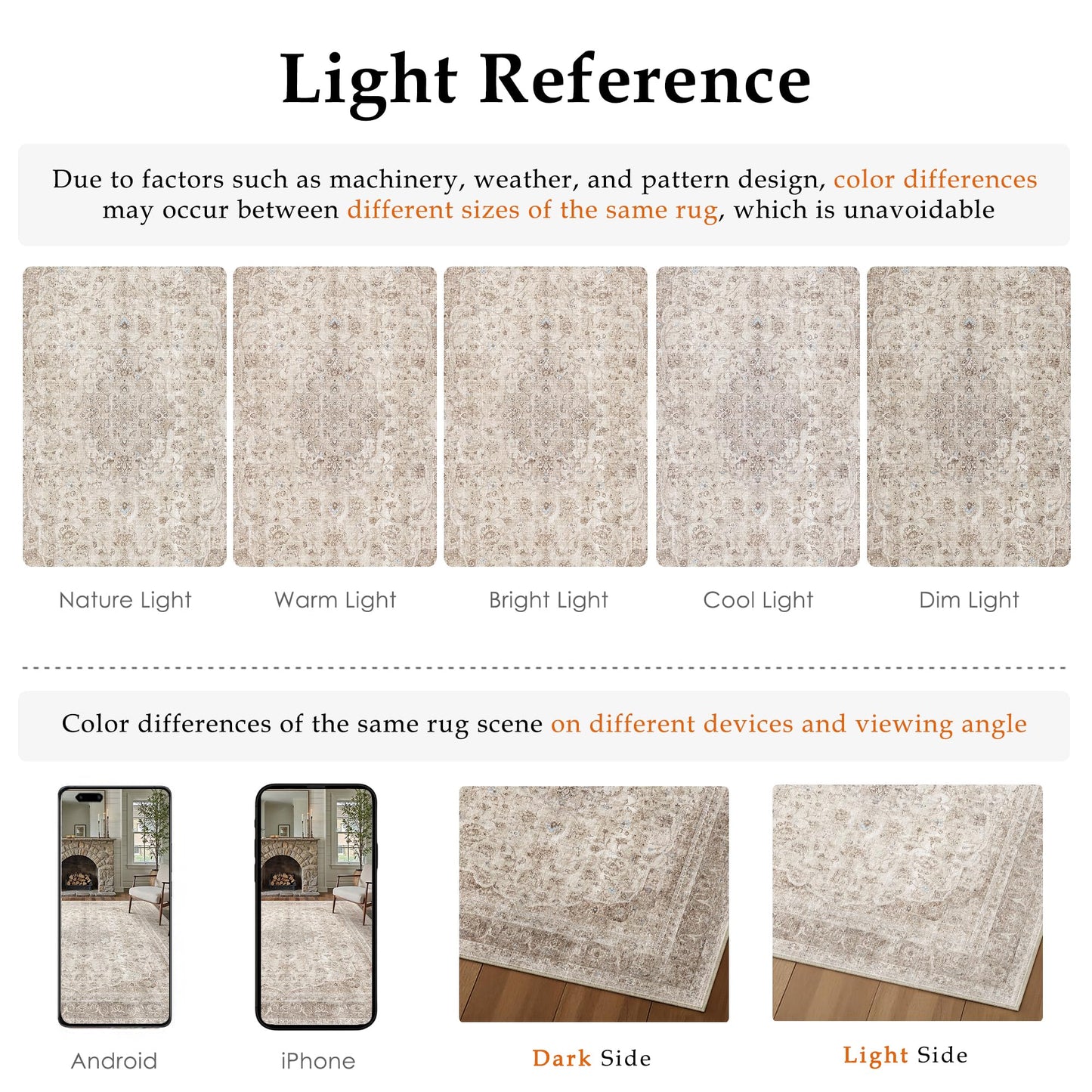 PureCozy Beige 2x6 Runner Rug Washable Hallway Vintage Carpet Low Pile Non Slip Distressed Soft Traditional Retro Oriental Long Accent Throw Rug for Kitchen Bedroom Laundry Bathroom Dining Room