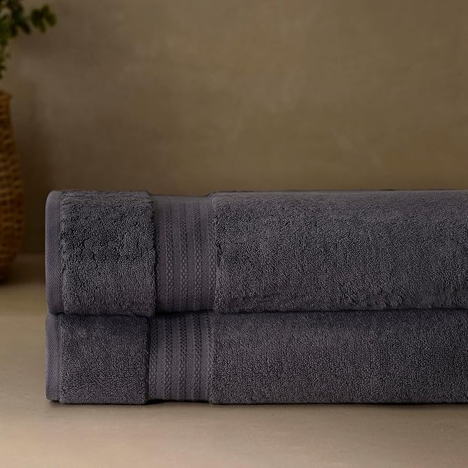 Fabdreams 100% Organic Cotton Bath Sheet Set of 2 700 GSM Oversized Towels