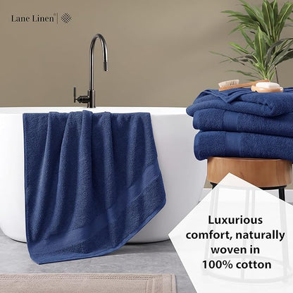LANE LINEN 100% Cotton Bath Sheets 4 Pack
