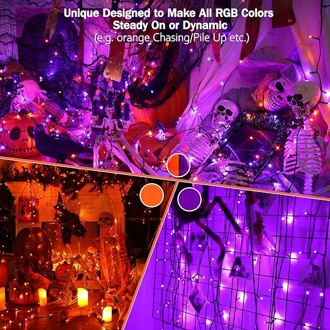 BrizLabs RGBW Christmas Lights, 98.5FT 300 LED Color Changing String Lights with Remote, Warm White Christmas Light, Twinkle Mini Light Dimmable Xmas Tree Light for Indoor Outdoor Xmas Halloween Party