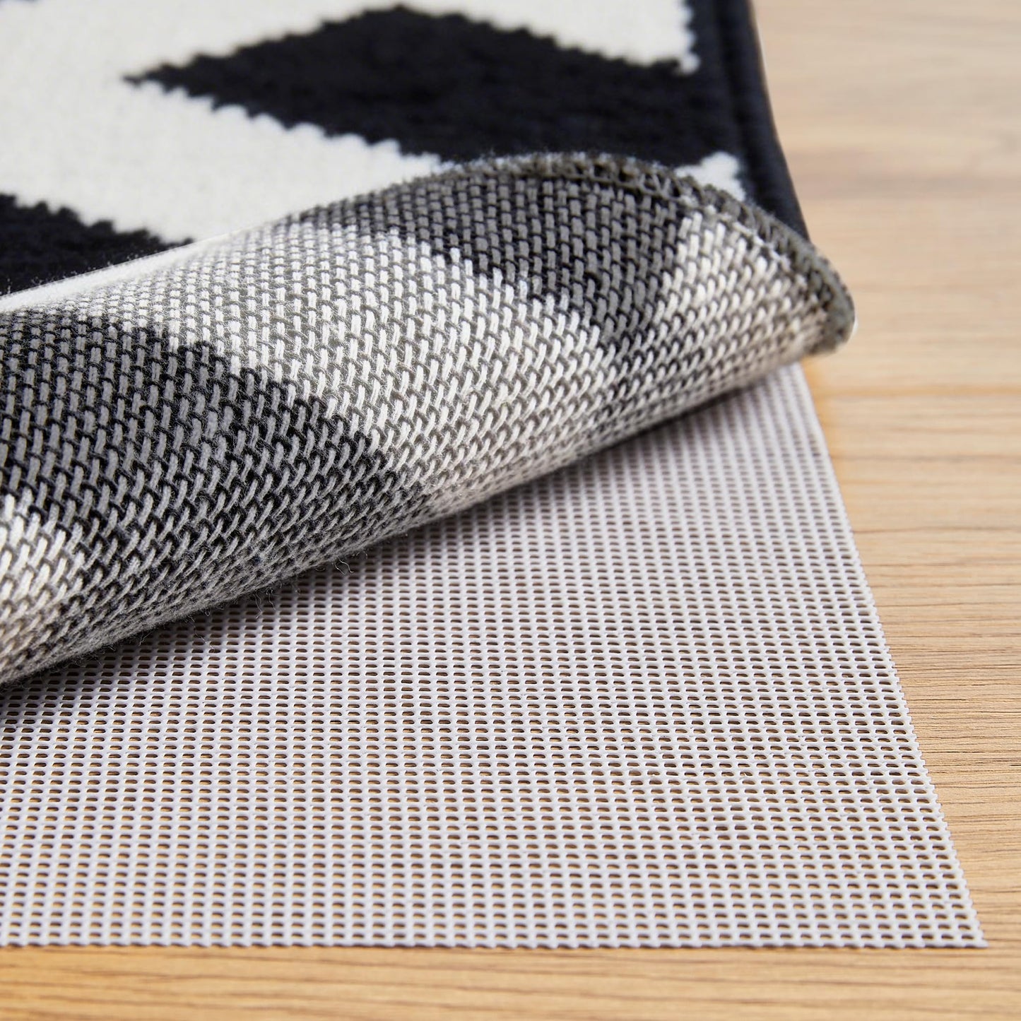 Foboull Strong Rug Pad Gripper, 5X Non-Slip Power, Grips Help Keep Area Rugs Safe and in Place, Slip and Skid Resistant Pads for Hard Floors, Under Carpet Mat Cushion and Hardwood Protection 2x3 FT