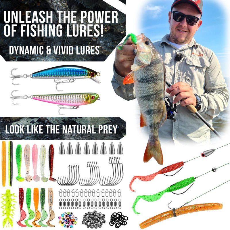 PLUSINNO Fishing Backpack, Fishing Bag, Waterproof Sling Tackle Bag For Fishing Gear With Rod Holder, Fish Gifts for Men