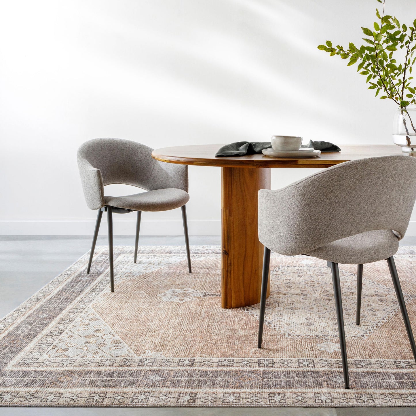Livabliss x Becki Owens Lila Medallion Area Rug , 5'3" x 7', Tan