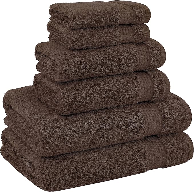 American Veteran Towel, 100% Cotton Turkish 6 Piece Towel Set, Luxury Towels