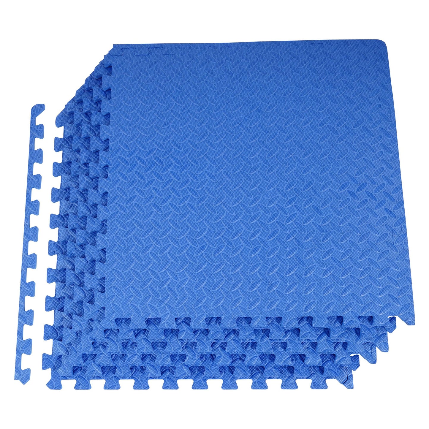Fitvids Puzzle Exercise Gym Flooring Mat, 1/2" Thick High-Density EVA Interlocking Tiles Workout Mat for Home Gym, Fitness Equipment, MMA, Gymnastics, 6-Piece Shock-Absorbing Exercise Mat (24 Sq Ft)