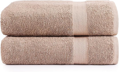 LANE LINEN 100% Natural Cotton Bath Sheets 2 Pack
