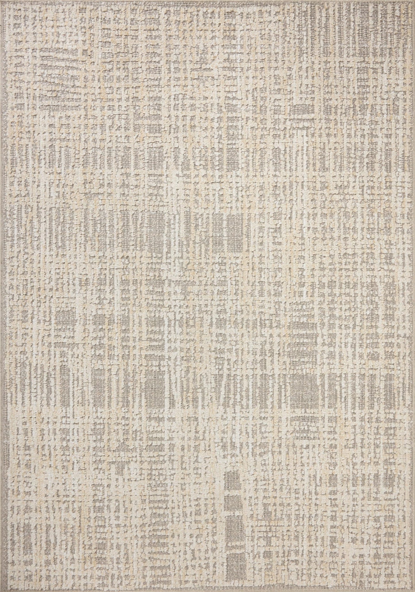 Loloi Amber Lewis Bexley Collection BEX-07 Natural/Dove 5'-0" x 7'-6" Area Rug Neutral, Textured, Living, Bedroom, Dining, Carpet