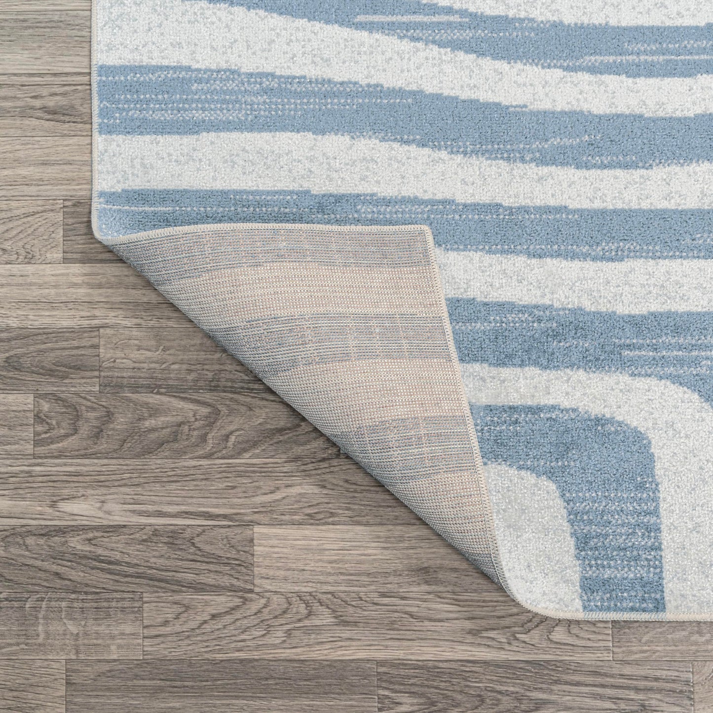 JONATHAN Y Machine Washable Blue/Cream Indoor Area Rug 3X5 ft, Maze Abstract Two-Tone Low-Pile for Living Room, Bedroom, Kitchen, Office, Easy-Cleaning, Pet-Friendly, Non-Shedding WSH309A-3