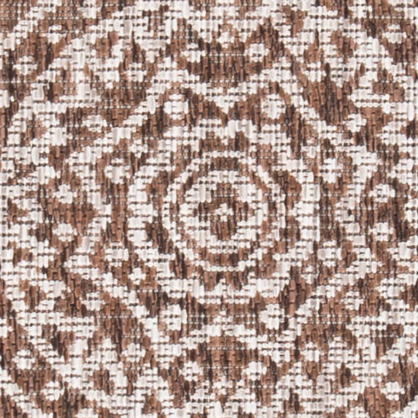 SAFAVIEH Washable Rug Outdoor Courtyard Collection - 5'3" x 7'7", Light Beige & Light Brown, Non-Shedding & Easy Cleaning, Ideal for Patio, Backyard, Mudroom (CY8736-36312)