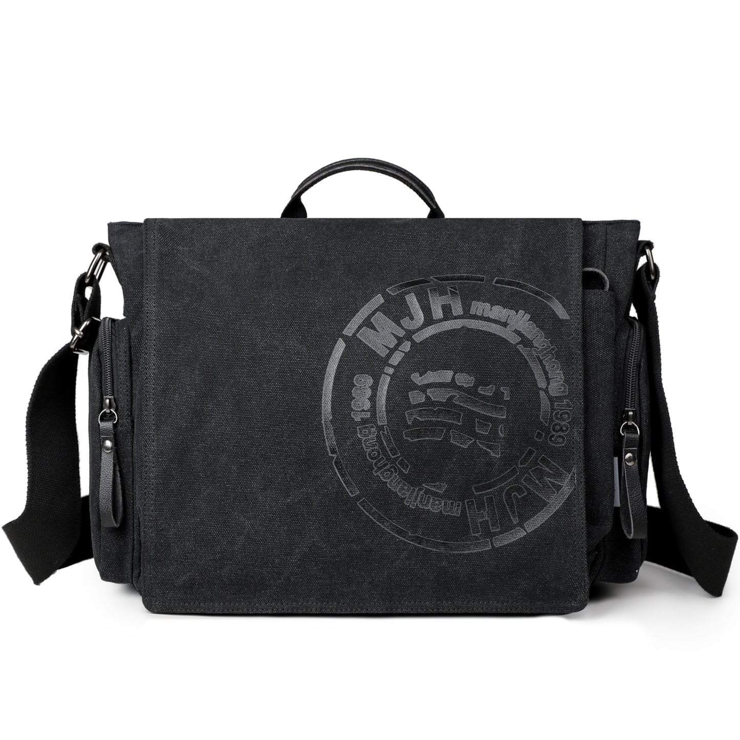 FSD.WG Satchel Messenger Bag for Men Canvas,Travel Shoulder bag 13.5" Laptop Bags
