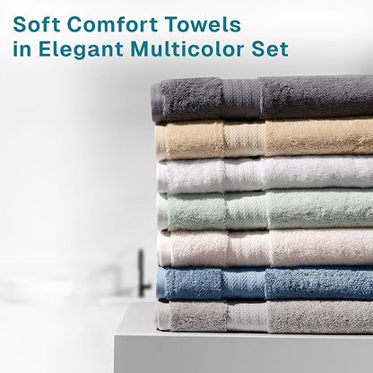 Fabdreams 100% Organic Cotton Bath Towel Set of 6 700 GSM Hotel Premium Plush