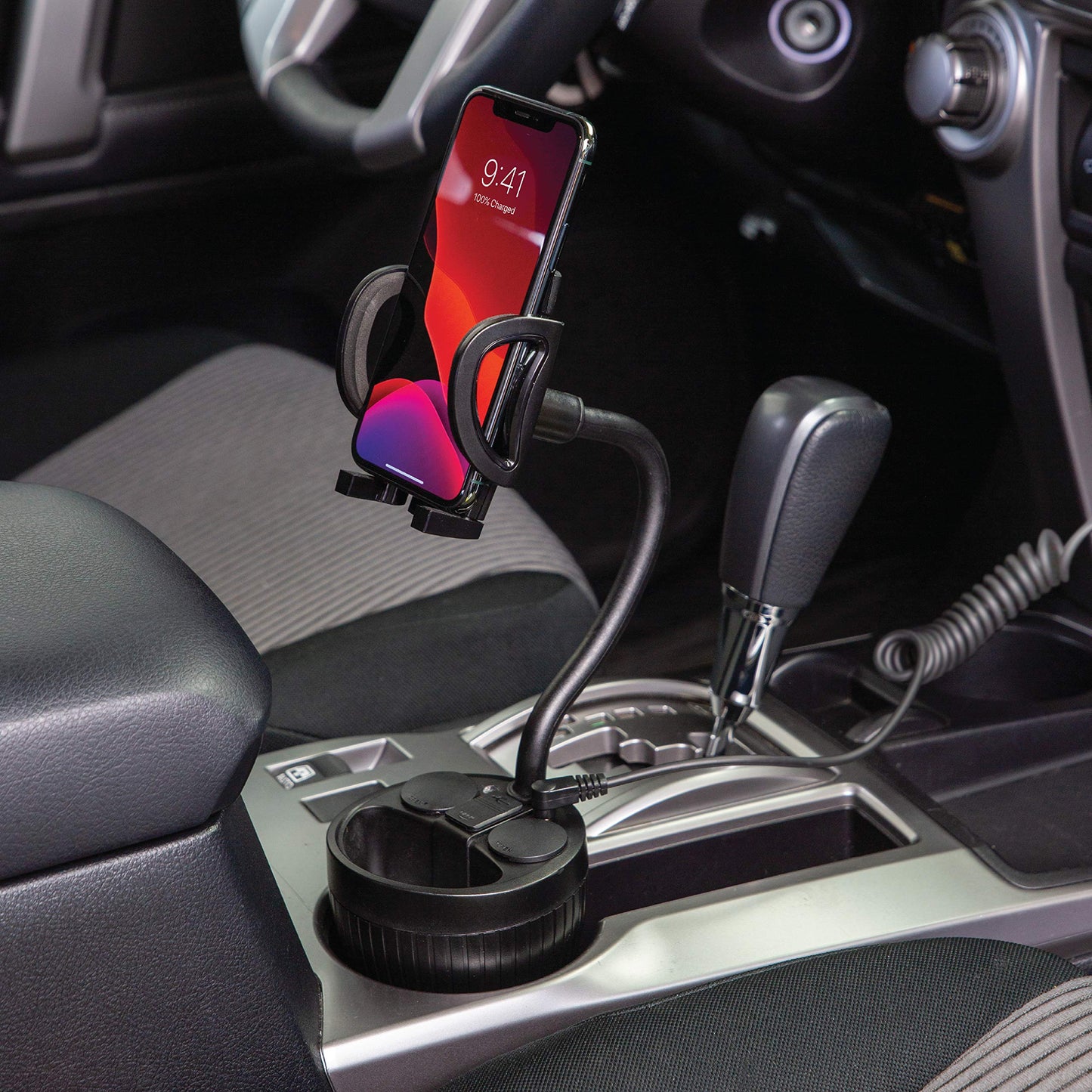 Scosche SUFMPS-SP Universal Cell Phone Stand and Holder with Non-Slip Cradle, Foldable, Adjustable Non-Magnetic Mount for Home Office Desk or Travel Compatible with iPhone, Tablet and All Devices