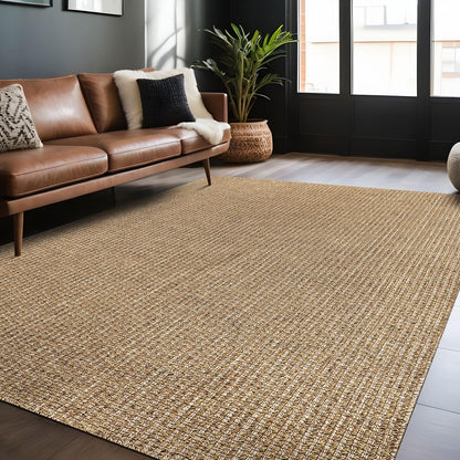 Luul Home Easy Jute Rugs 9x12 Natural Color Living Room Indoor Outdoor Area Rug for Patio Farmhouse and Kitchen Rug High Traffic Easy to Clean Washable Solid Boho Woven Design Outside Carpet (9 x 12)