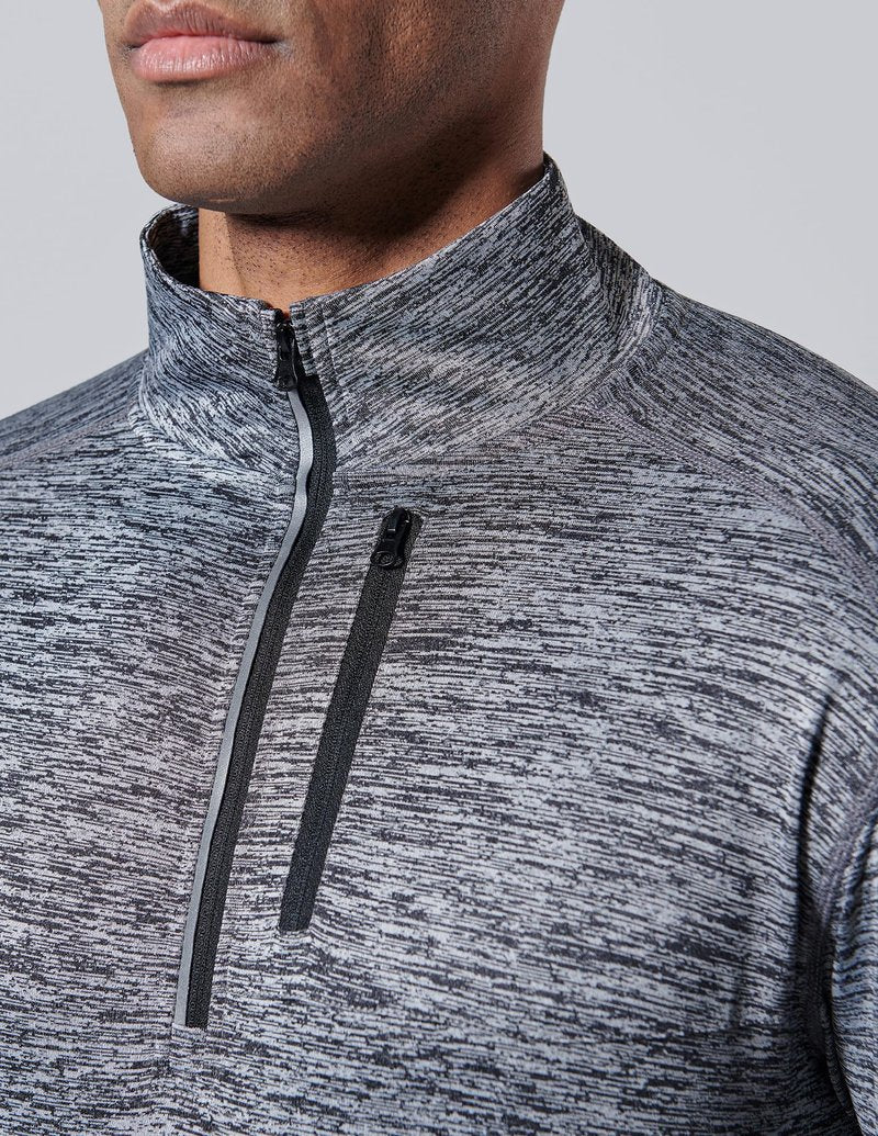 Liberty Imports 3-Pack Men’s Quarter-Zip Pullover Lightweight Long Sleeve Athletic Jackets Performance Workout Running Shirts