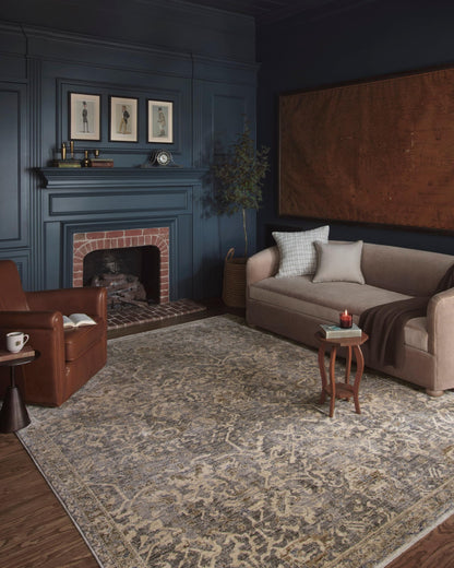 Loloi Magnolia Home by Joanna Gaines Junie Collection JUE-01 Blue/Natural 9'-6" x 13', .38" Pile Height, Area Rug