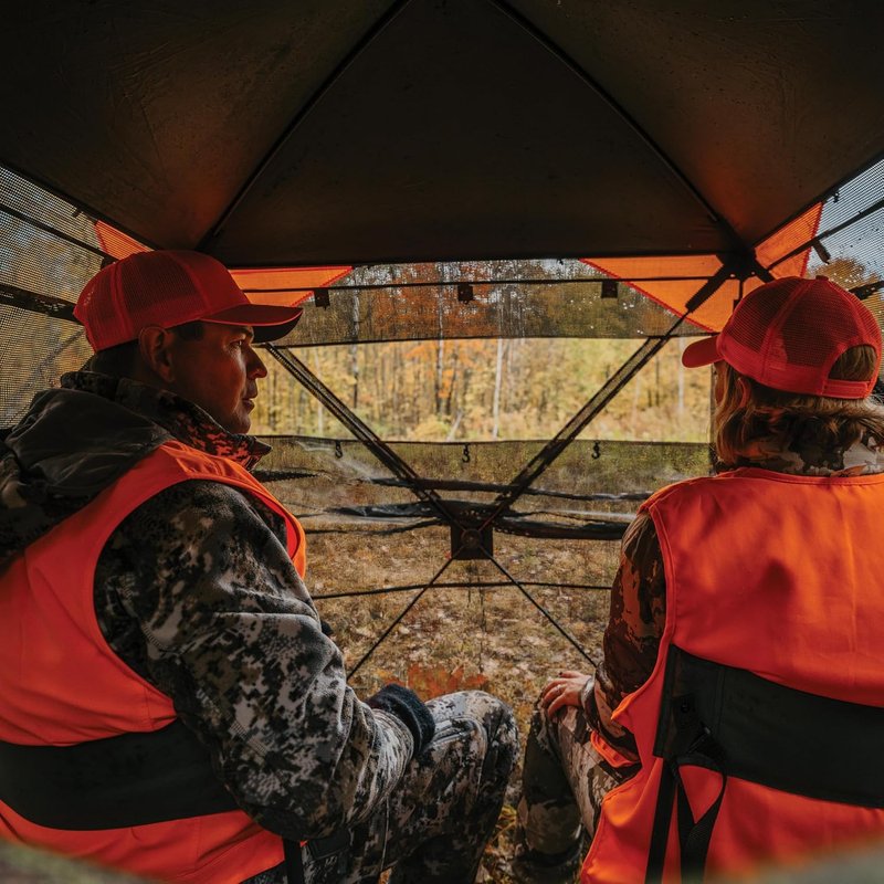 Barronett Blinds® Insight See-Through Hunting Blind - Silent Shooting Windows, 71” x 71” x 68”