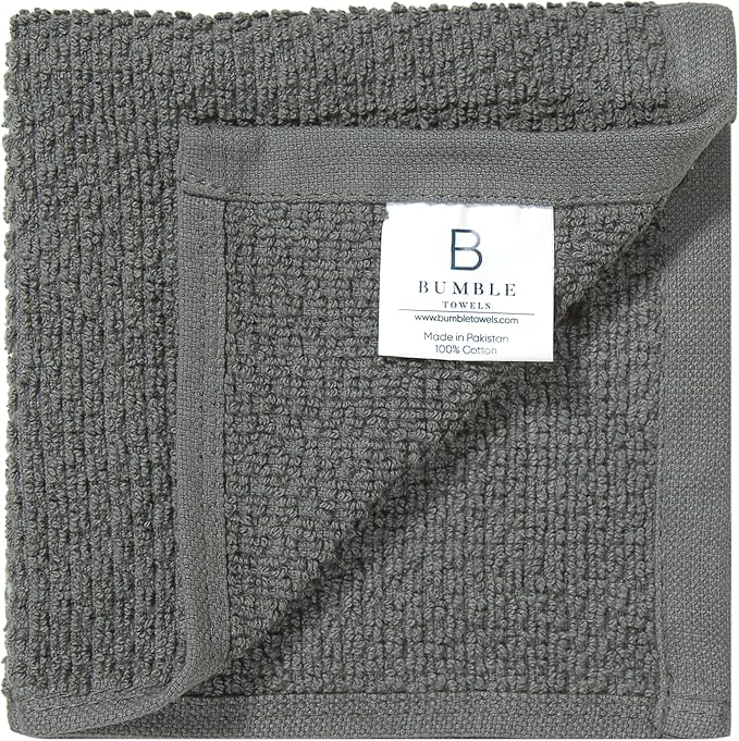 Bumble Towels Premium Dish Cloths 12"x12" | 100% Natural Ring Spun Cotton Tea