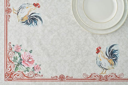 Maison d' Hermine Table Cloth Rectangle Table 100% Cotton 70 x 120 Inches Tablecloth Reusable Decorative Everyday Use for Dining Room, Farmhouse, Home Party, Festive & Wedding Spring Summer - Campagne